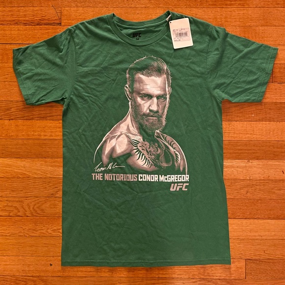UFC The Notorious Conor McGregor New NWT Ireland Men's Sz M Tiger Green T-Shirt - Picture 1 of 4